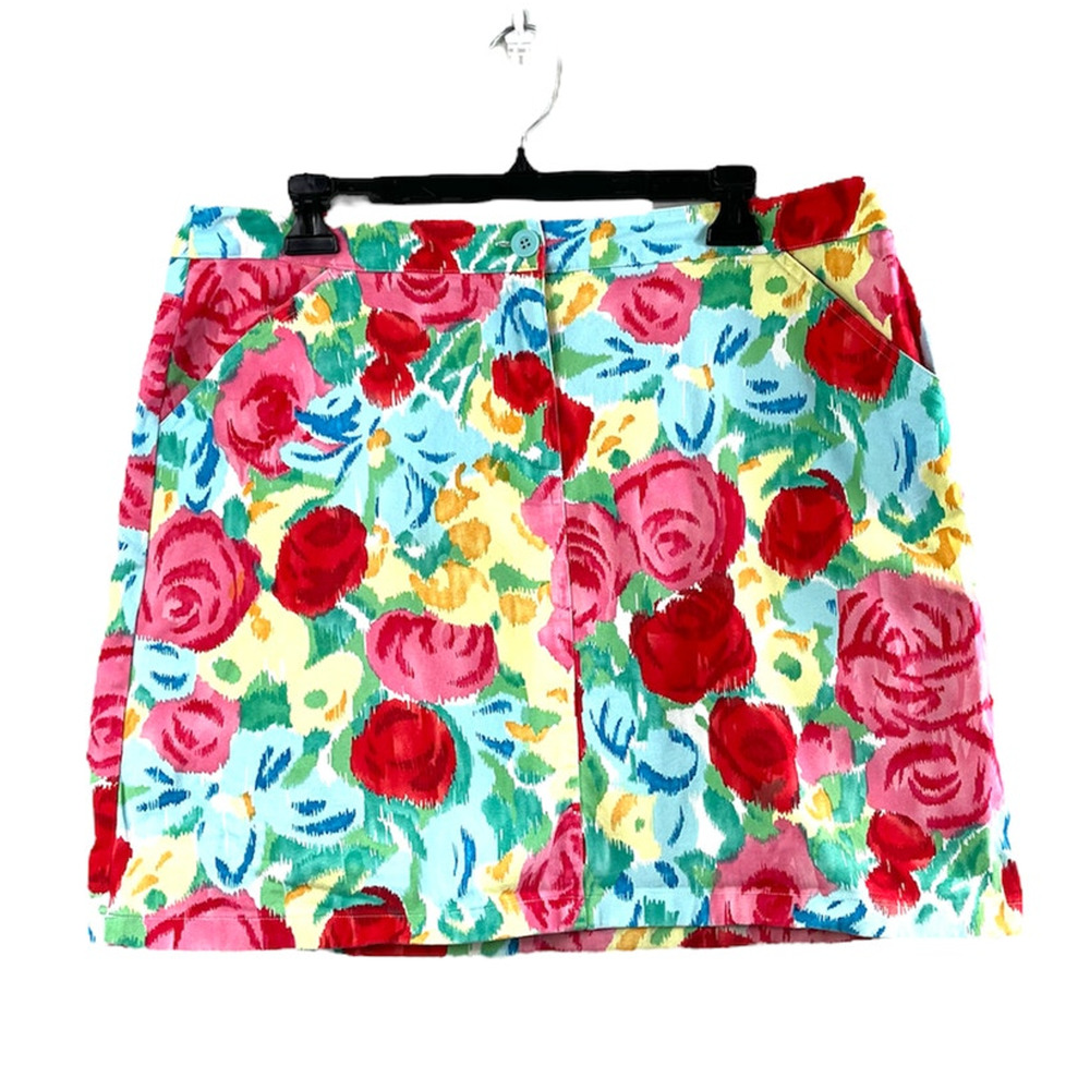Women's Floral Talbots Summer Skirt 14